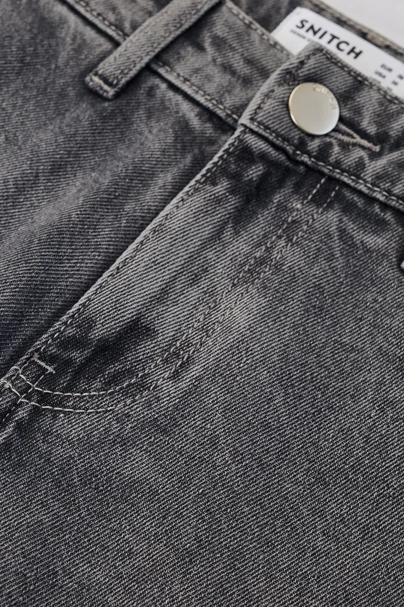 Snitch Grey Baggy 100% Cotton Six pockets Cargo Pants for Men | Best Price UAE